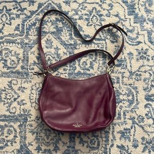 Kate Spade plum cross body/ shoulder purse